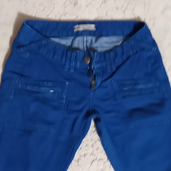 Free People blue motocross style pant low rise - Picture 2 of 13